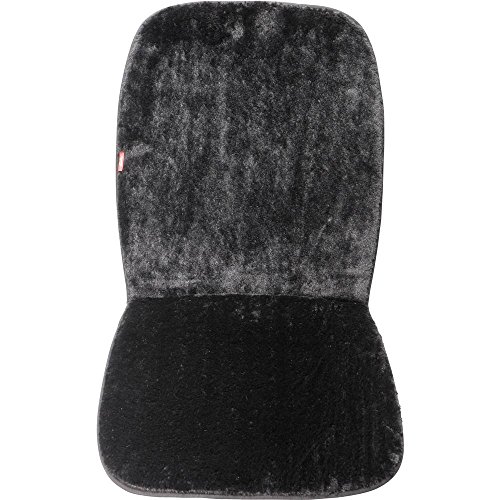 Preisvergleich Produktbild Unitec Thermo SITZAUFLAGE Kunstfell Schwarz AUTOSITZAUFLAGE 75778