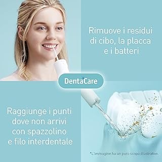Panasonic EW-DJ11 Idropulsore, Irrigatore Orale Facile da Usare con 2 Impostazioni di Pressione dell'Acqua, Compatto e Portatile