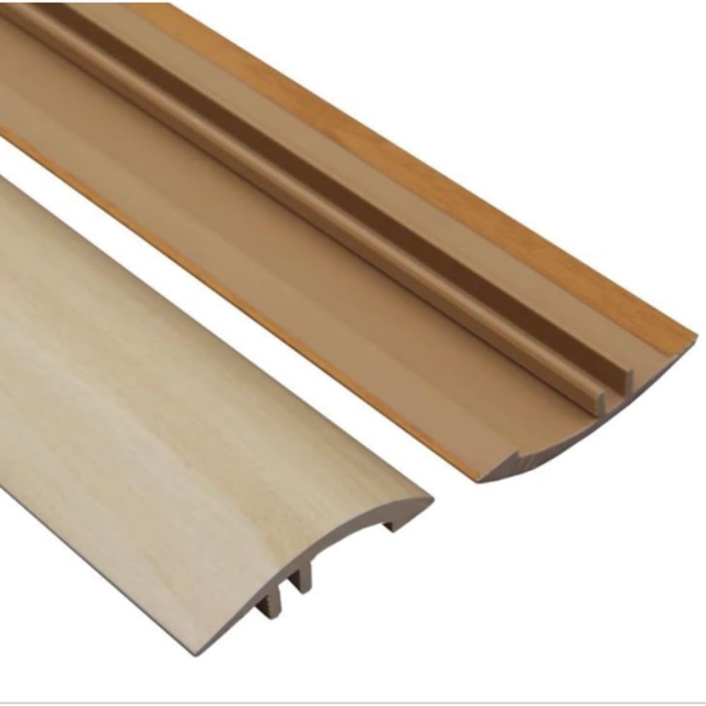 Floor Transition Strip, PVC Floor Transition Strip Door Threshold Ramp(Walnut 9923)