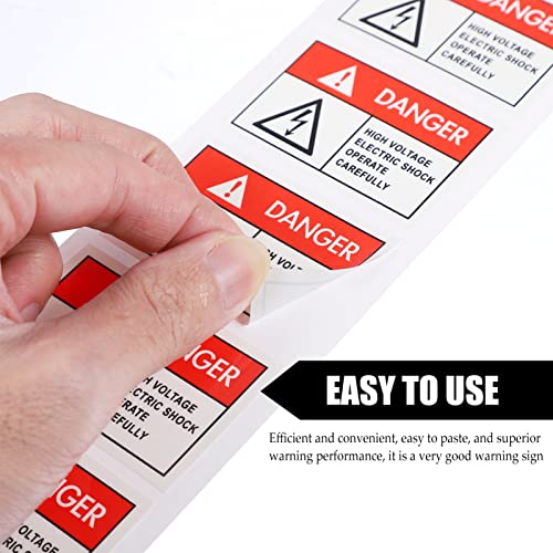 Hemobllo Sign, High Voltage Warning Label Electrical Warning Stickers Keep Off Sings (6Pcs), Assorted Color, 6X4X0.1CM - Image 4