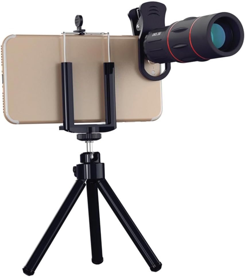 Outanaya Telephoto Lens for Smartphone Monocular Cell Phone Lens with Tripod and Patch for Enhanced Photography Compatible with Smartphone Models