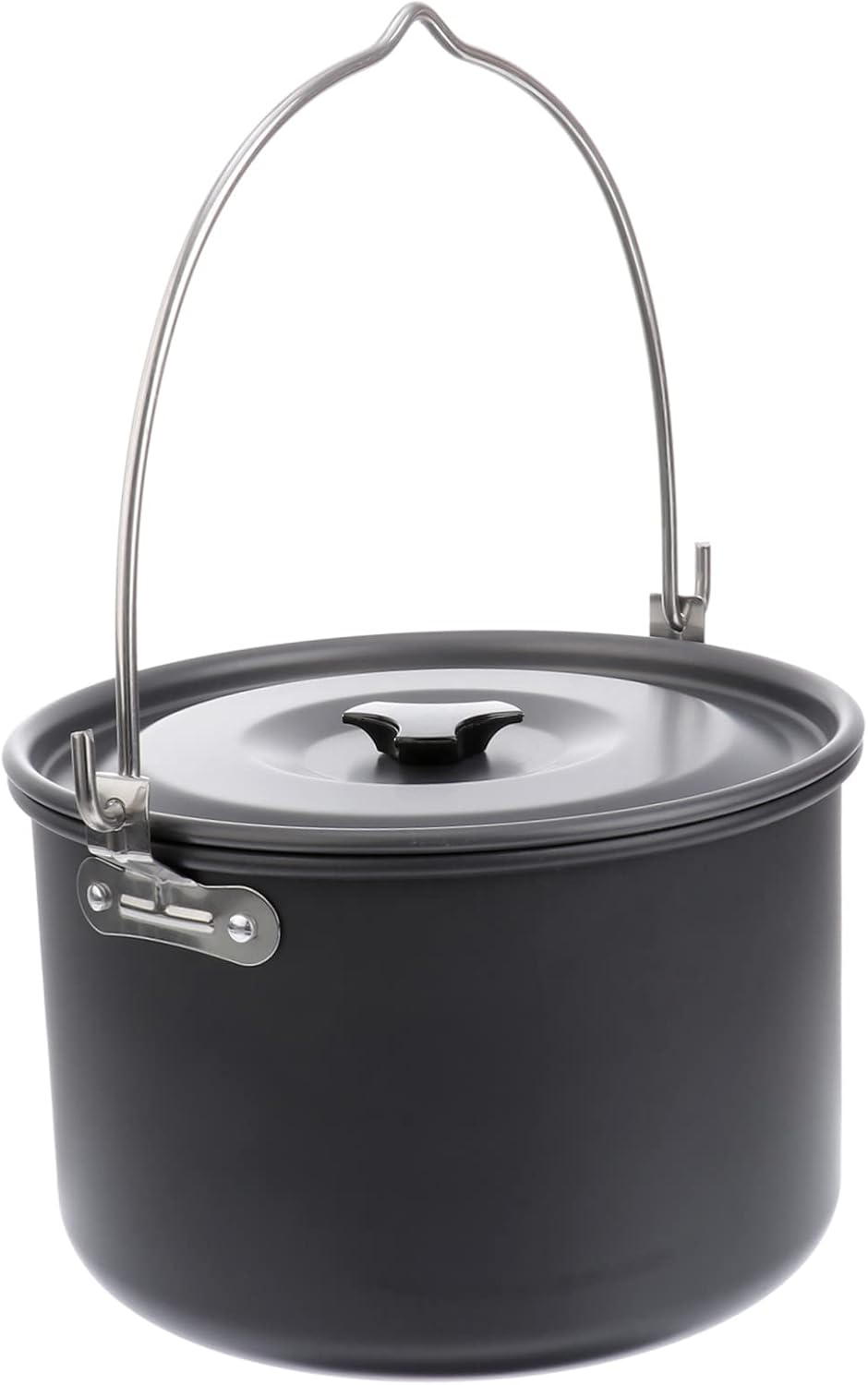 GALPADA Portable Outdoor Camping Pot Lightweight Non-stick Cookware for People for Picnics Bbqs and Hiking Safe and High-temperature Resistant Aluminum Cookware