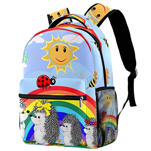 Sac à dos d'école Hérisson léger pour soulager le dos des enfants et ranger les livres