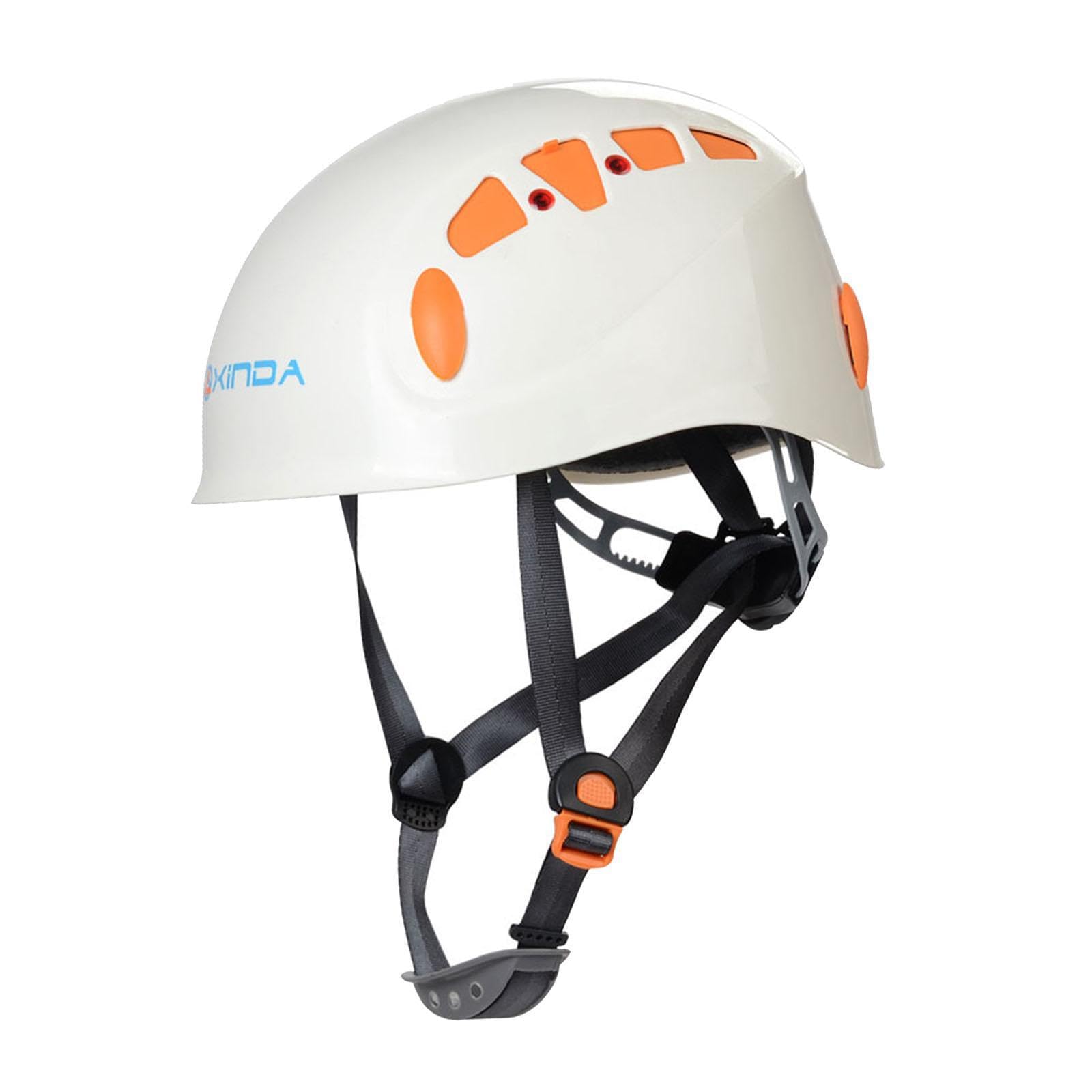 Casque d'escalade, Casque de Chantier pour Hommes, Femmes et Adultes, pour travaux arboricoles, Blanc