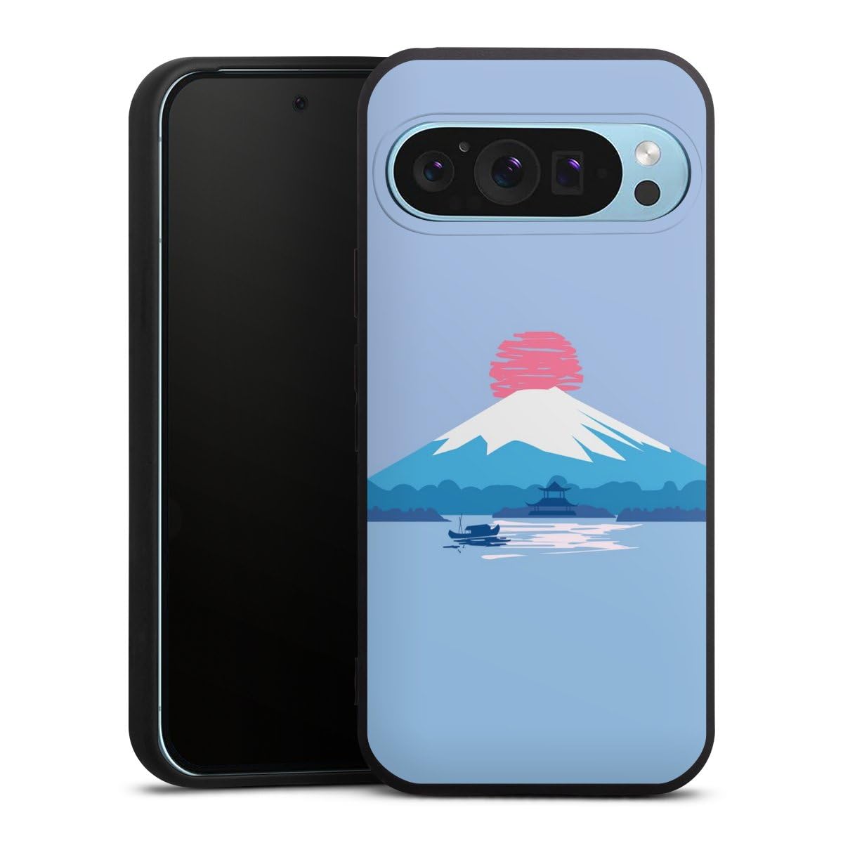 Coque en silicone compatible avec Google Pixel 9 Pro étui souple soleil
