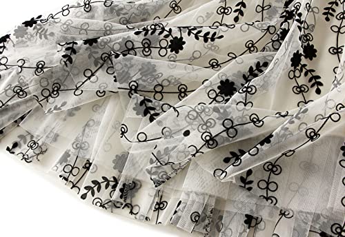 AQQYA Saias de tutu femininas em camadas de tule com estampa de amor e tule evasê, Damasco A2, Taman