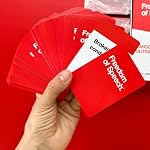 Card Board Game for Adults - Freedom of Speech Version 2 Improved - Bachelor & Bachelorette Cards for Party & Game Night - Fast-Paced - Guess The Word - Easy to Play - Improved Version