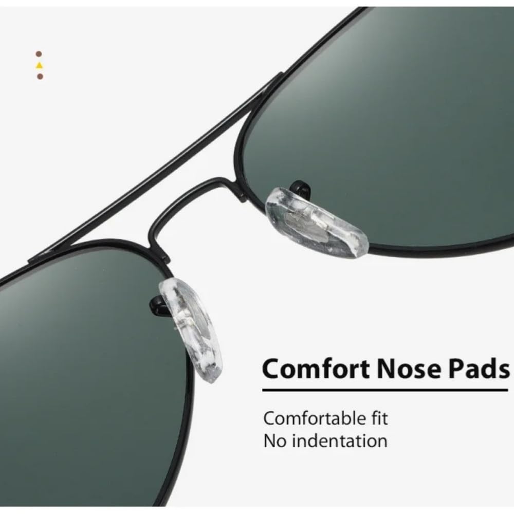 Gafas de sol polarizadas con montura metálica y protección UV400 para uso diario, conducción, pesca y actividades al aire libre.