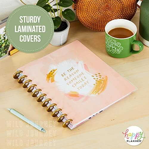 Happy Planner 12-Month Daily Teacher Layout Lesson Planner, Back-to-School Diary for August 2022 to July 2023, Disc-Bound Diary Planner, Big-Sized,Teacher Layout, 21.6 cm x 27.94 cm, Wild Journey