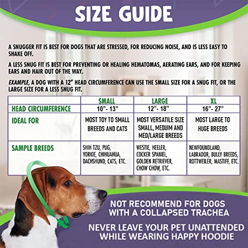 Happy Hoodie X-Large For Dogs - The Original Grooming And Force Drying Miracle Tool For Anxiety Relief And Calming Dogs - Blue #TOP3