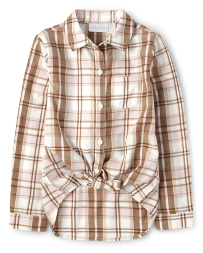 Image of The Children's Place Girls' Long Sleeve Button Down Shirt