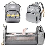 𝗦𝘂𝗽𝗲𝗿 𝗯𝗲𝗾𝘂𝗲𝗺 𝗮𝘂𝗳 𝗥𝗲𝗶𝘀𝗲𝗻: Die weiche Wickelunterlage bietet mit einer Länge von 76,2 cm und einer Breite von 31 cm eine großzügige und bequeme Liegefläche für Ihr Baby. Egal wo Sie gerade sind, Ihr Kind hat immer einen gemütlichen Platz zum Ausruhen. Ideal für Reisen oder Tagestouren.