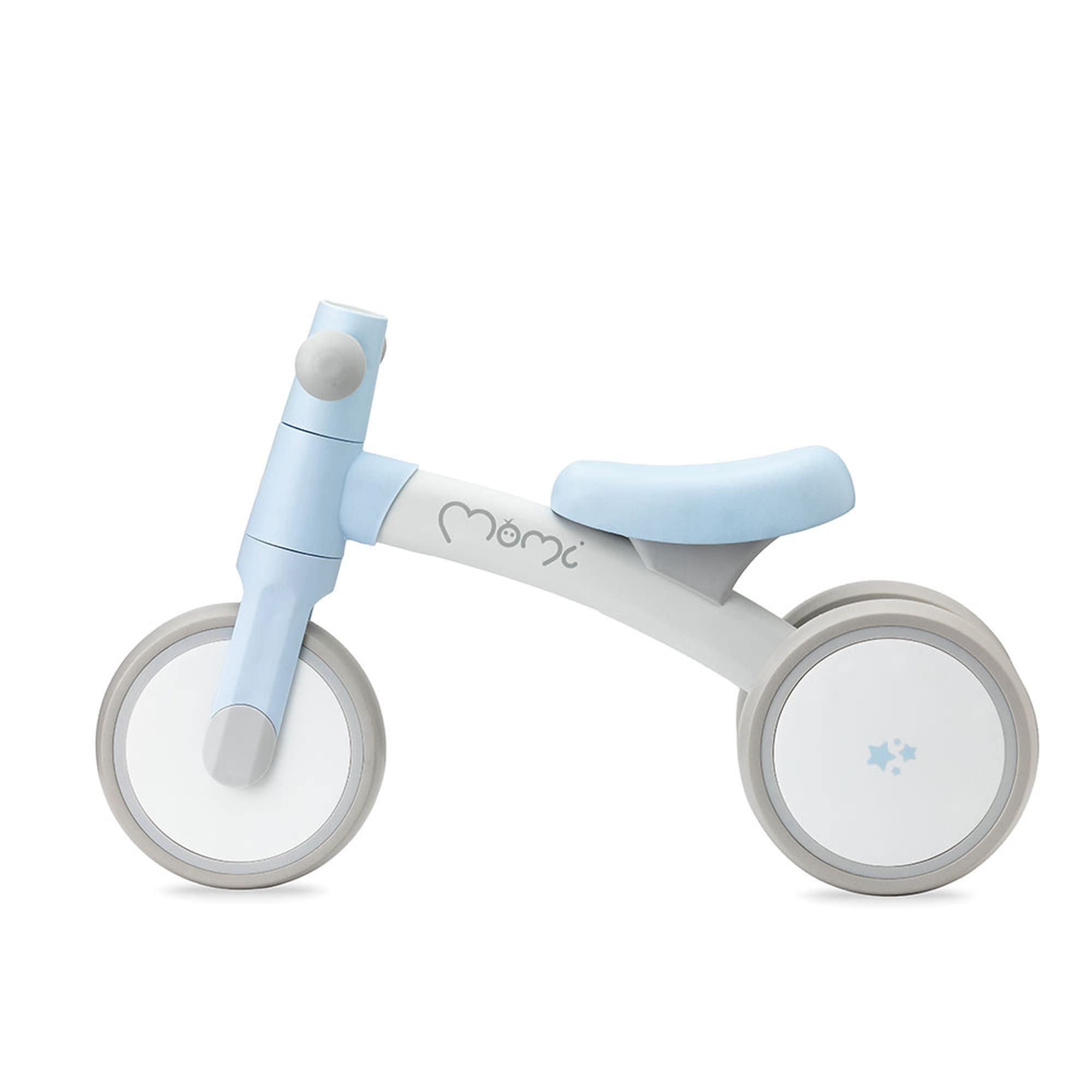 Momi Tedi dziecięcy rower biegowy dla dziewcząt i chłopców (maks. masa ciała 25 kg), mini rower trójkołowy z odpornymi na przebicie kółkami z tworzywa sztucznego, lekka metalowa rama – 1,2 kg