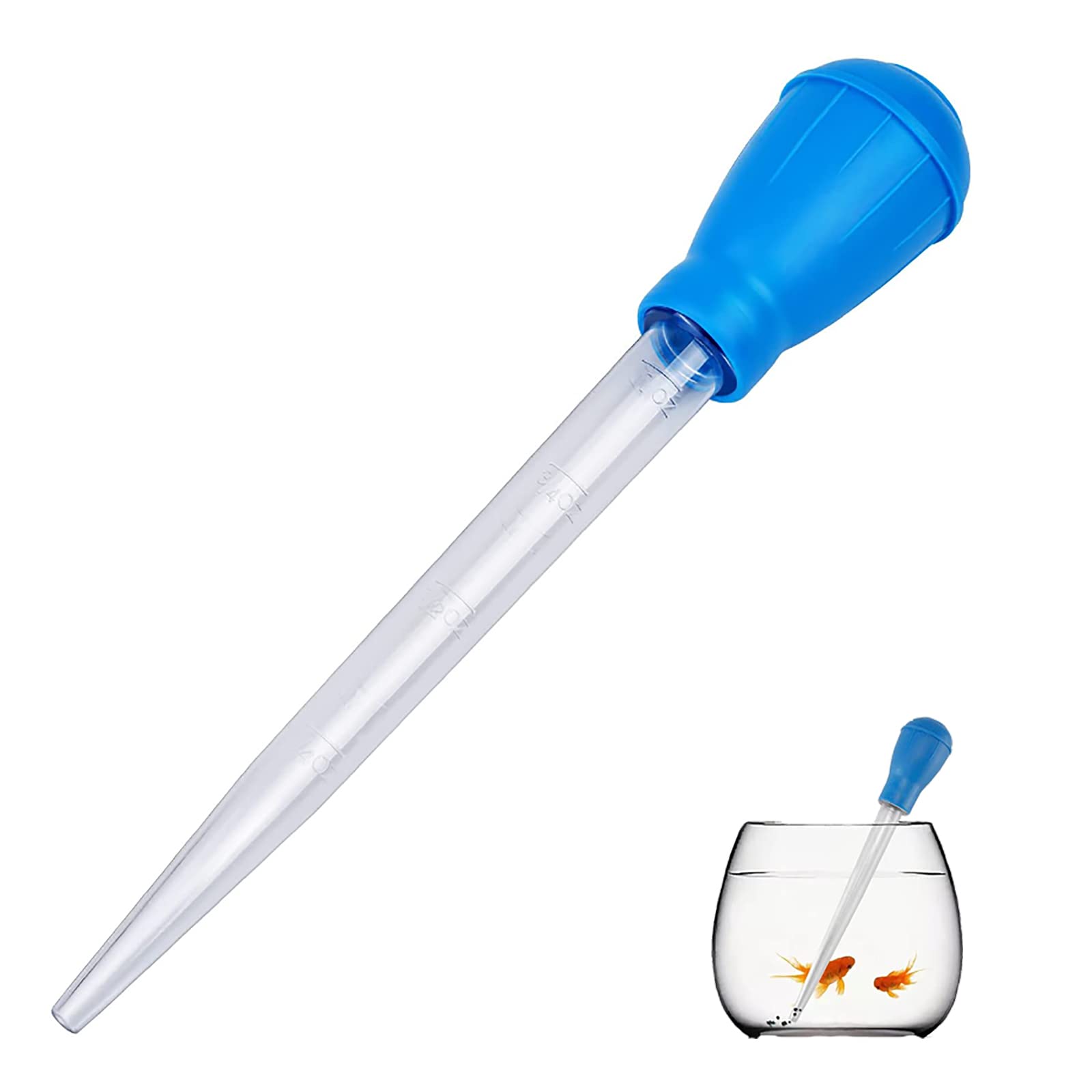 LZZEM30ml Manual Fish Tank Water Changer Fish Tank Cleaning Waste Remover Fish Tank Cleaner Coral Feeder Aquarium Gravel Clean Straw Aquarium Liquid Pipette for Aquarium Gravel Waste Clean
