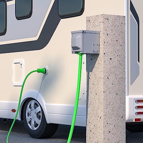 Richeer 50 Amp RV Power Extension Cord 25 Feet,14-50P to SS2-50R Generator Extension Cord, Heavy Duty STW RV Power Cord with Lock Connector for RV, Generator, Camper, UL Listed by Richeer - Image 7