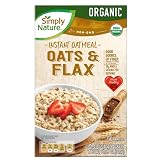 🌾 Organic Oats & Flax Instant Oatmeal - 11.29 oz (320g) 🥣 Made with 100% organic oats and flax for a pure, wholesome breakfast. ⏱️ Quick & Easy 💪 Packed with Fiber:** Flax seeds add an extra boost of fiber and omega-3s