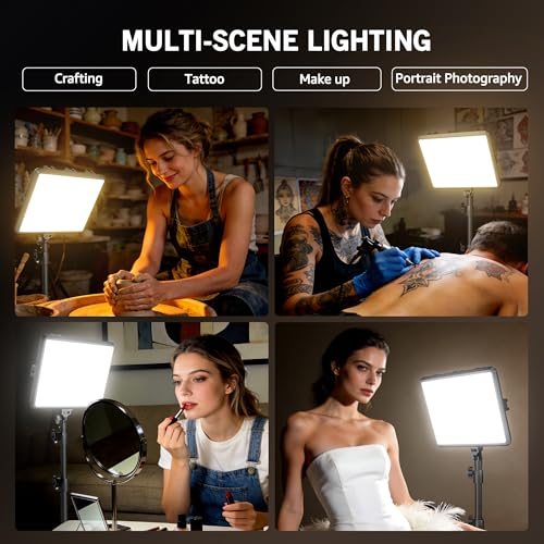 Luces de fotografía NiceVeedi regulables con trípode de 73 pulgadas para estudio 6