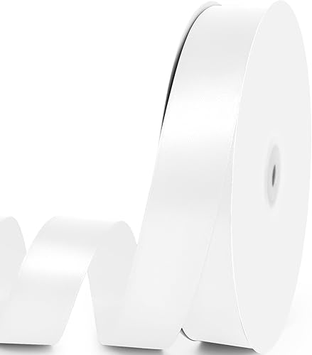 Miniatura 150 de Cinta de satén de 5/8" x 100 yardas - Cinta de seda naranja otoñal con carrete - Ideal para envolver regalos, ramos florales, manualidades