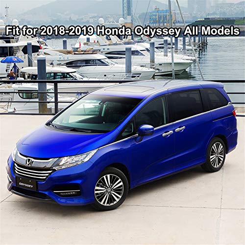 Kiwi Master Floor Mats & Trunk Mat Set Compatible For 2018-2023 Honda Odyssey Accessories All Weather Mat Front & 2Nd Rear 3 Row Seat & Cargo Tray Tpe Slush Liners Black #TOP6