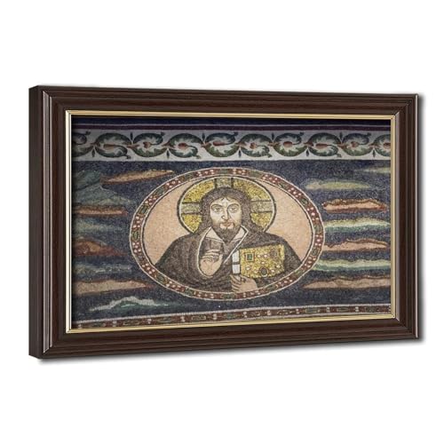 Mosaïque byzantine du Christ : tableau mural décoratif pour votre bureau