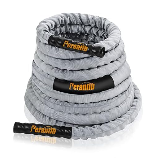Perantlb Battle Rope for Fitness, 1.25-inch 30ft Training Rope is Suitable for Fitness Beginners, Women and Teenagers,Exercise Ropes Training Ropes for Home Gym(without Anchor kit)