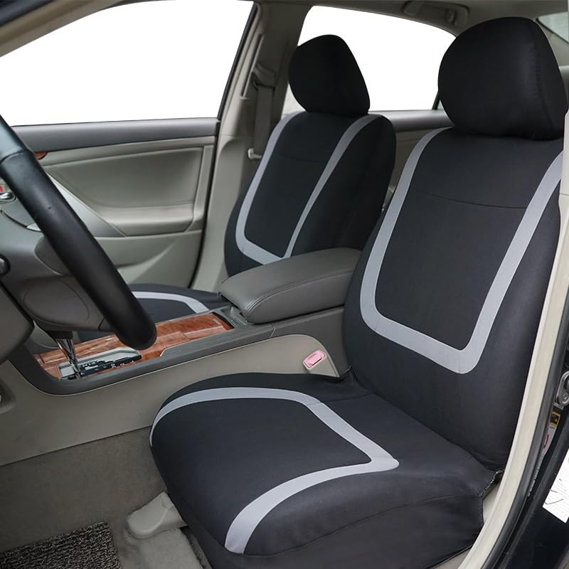 Housse de siège voiture en polyester lavable pour camions van et accessoires - 2
