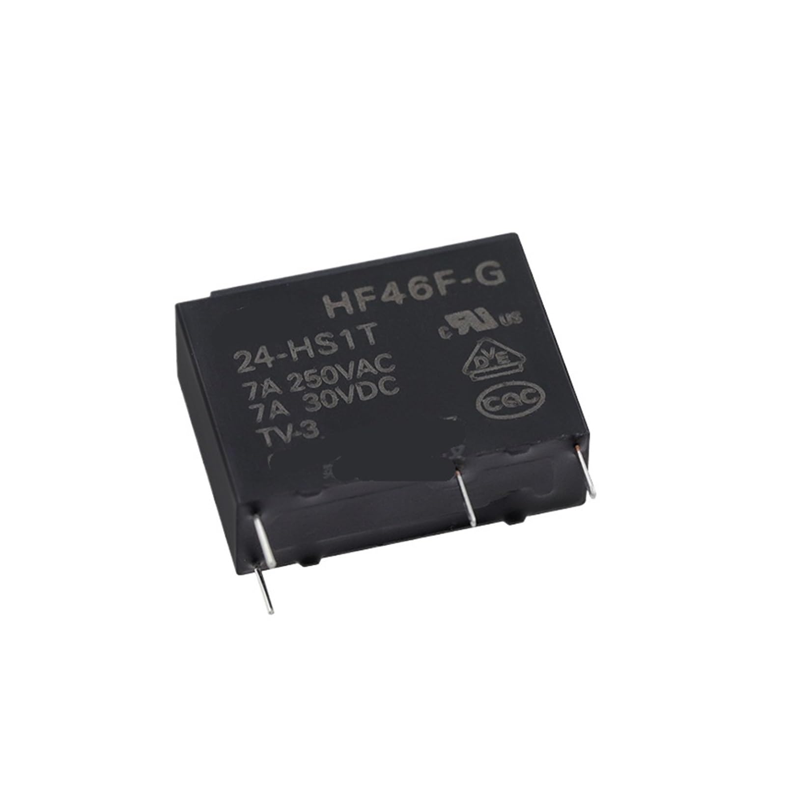 Relé 24VDC HF46F-G-24-HS1T interruptor de 4 pines normalmente abiertos 7A mini para PCB 2