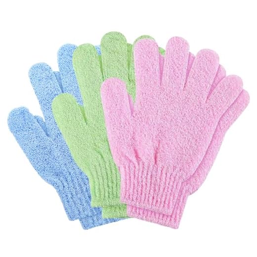 Bamboo Exfoliating Shower Gloves Set
