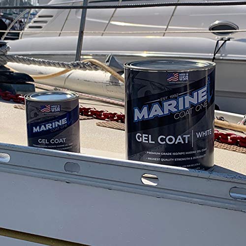 Marine Coat One Premium Marine Gelcoat (Black with Wax, Quart)