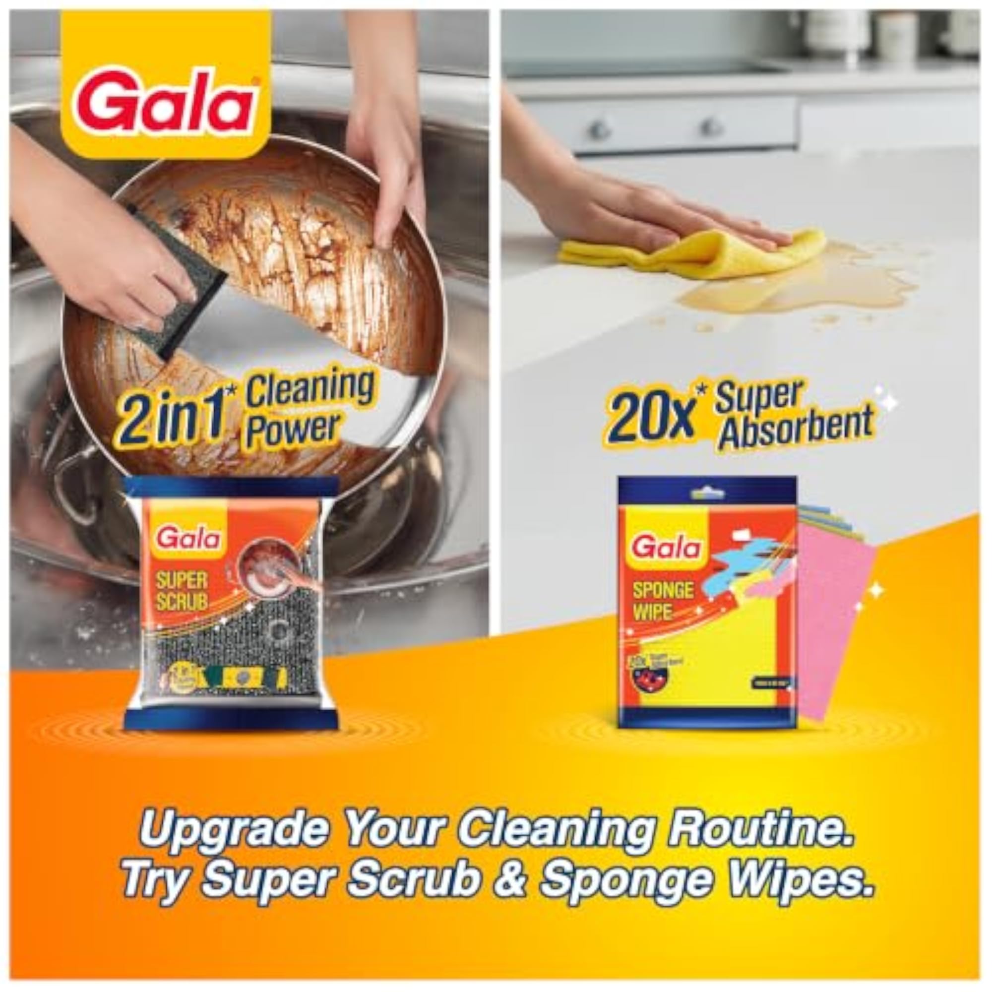 Stainless Steel Scrubber - 1 Piece for Kitchen Cleaning