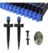 Drip Irrigation Emitters with Adjustable 360 Degree Water Flow Drippers Atomization Sprinker for ...
