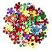 Adornos Flores De Fieltro Flores De Fieltro Adornos De Flores Tela Flores De Fieltro Para Decorar La Pegatina De Espuma Brillo Diy Flores De Fieltro De Colores Para Decoración Artesanal Diy 100 Piezas