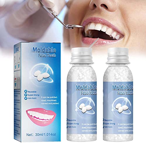 Gránulos para reparación de dientes, aprobación del dentista, kit de llenado temporal de dientes, kit de reparación de dientes rotos para todos (1 unidad)