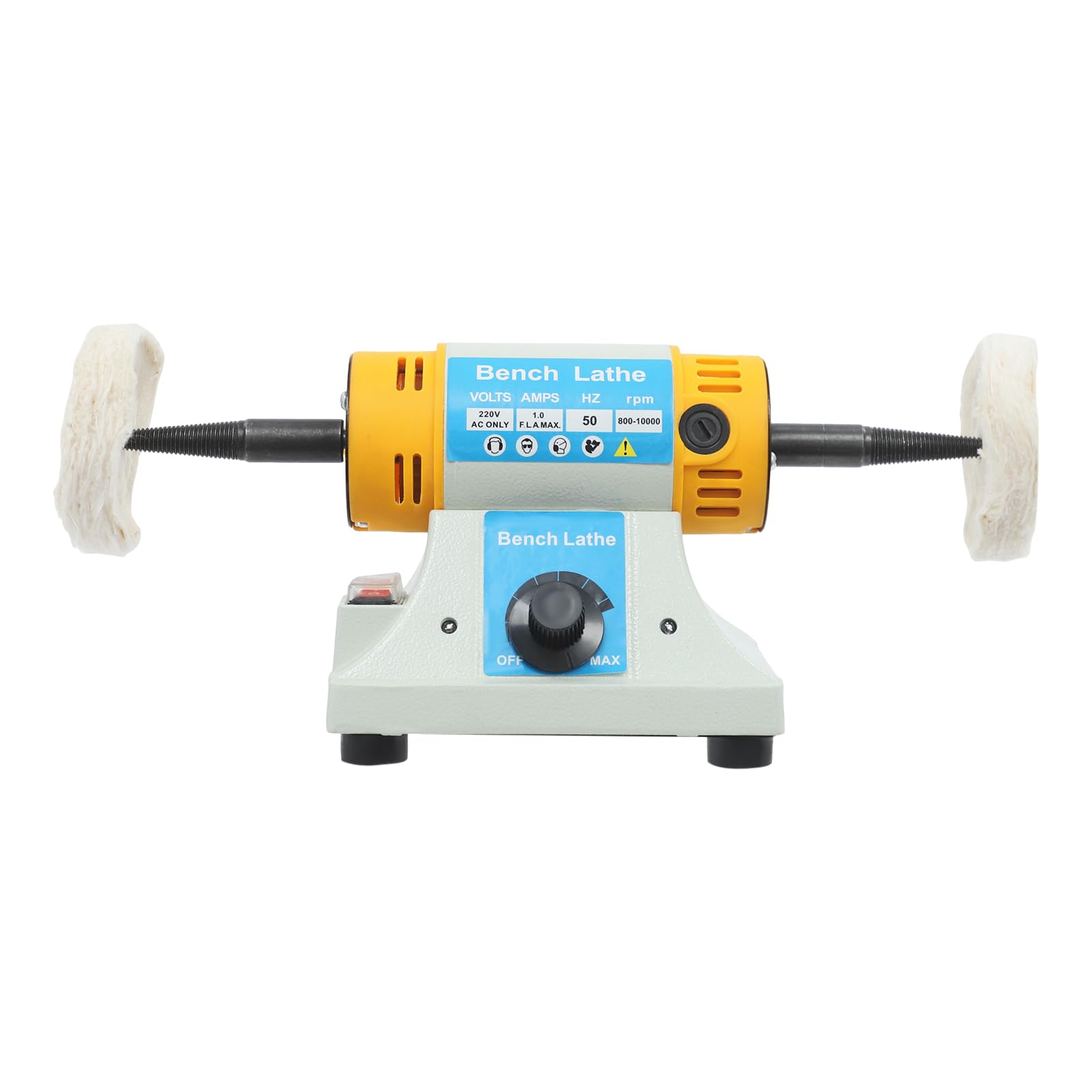 Pulidora con velocidad ajustable 800-10000RPM 320W rectificadora para metal madera plástico ámbar cera de abeja jade bricolaje banco de trabajo
