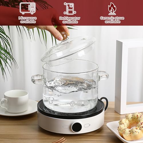 Cuisson sur plaque avec ces cocottes en verre borosilicate 1350 Ml - 8