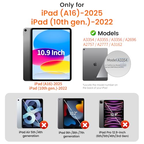 Image of PandaShield 2-Pack Privacy Screen Protector Easy-Installation Box for iPad 11th /10th Gen. A16 (11 /10.9 Inch, 2025 /2022), Anti-Spy, Bubble Free, Scratch Resistant, Apple Pencil Support