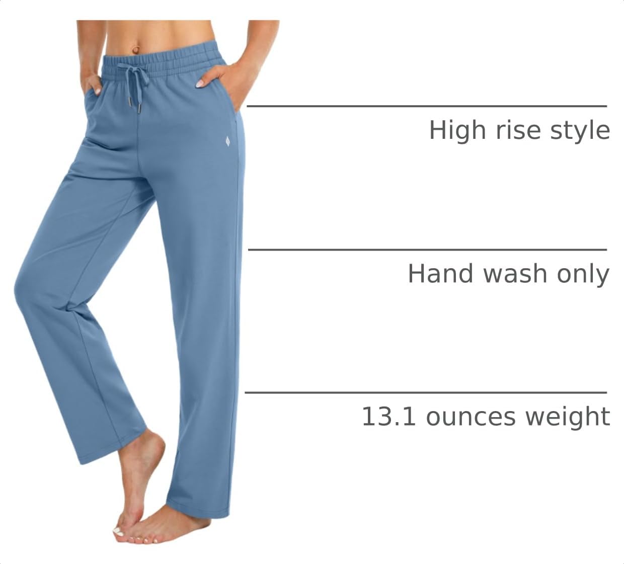  Women's Cotton Sweatpants with Pockets Yoga Lounge Sweat Pants thumbnail