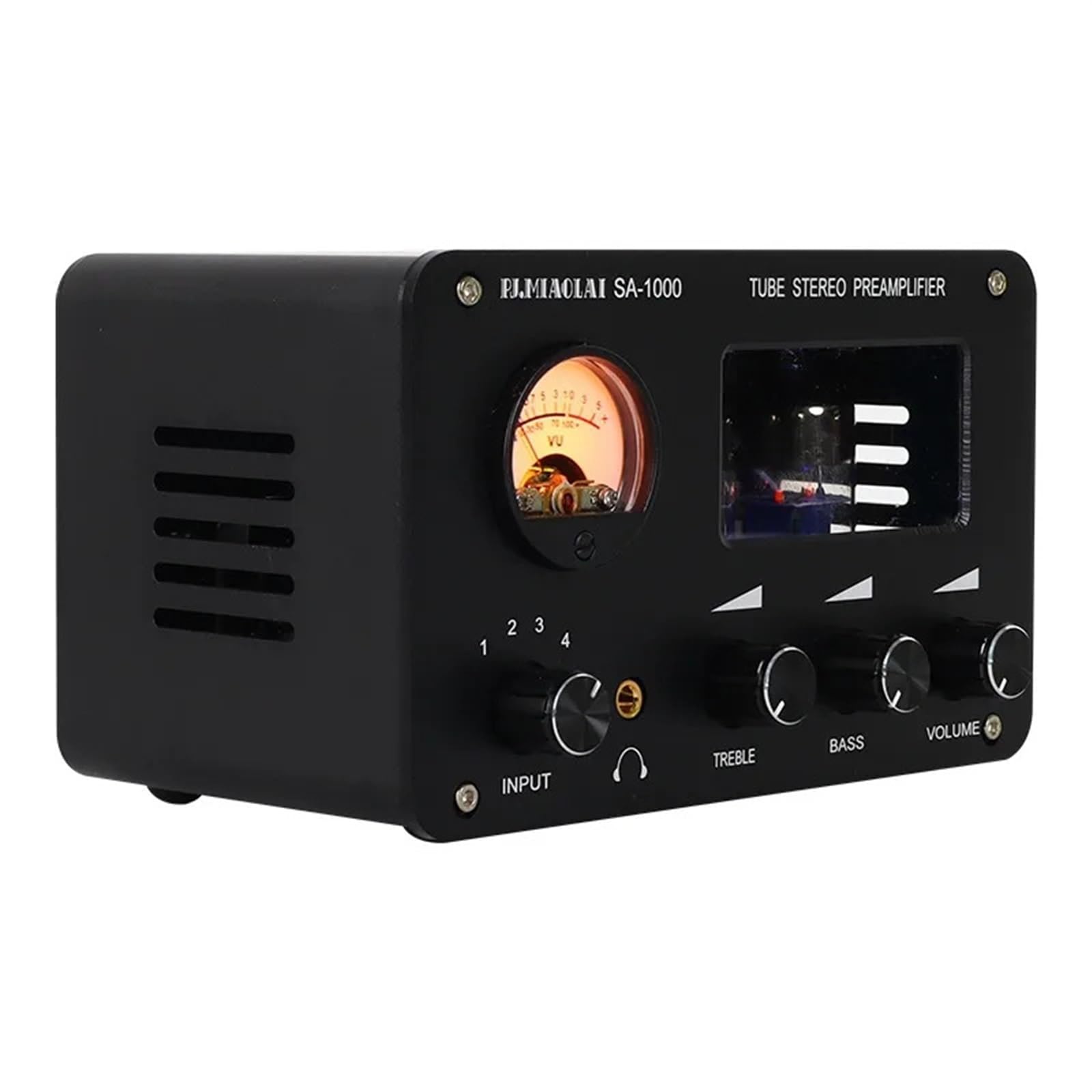 Preamplificatore valvolare 6H3N Amplificatori Preamplificatore valvolare HiFi Bile Buffer Amplificatore audio Altoparlante Amplificatore audio Home Theater 2 Canali per auto(Noir)