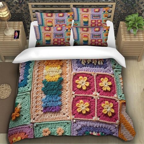 Parure de lit crochet en microfibre pour chambre cocooning - 5