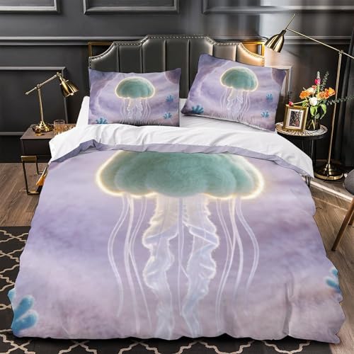 Housse de couette méduse 140x200 cm en microfibre - 4