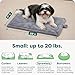 FurHaven ThermaNAP Self Warming Cat Mat, Dog Bed for Crates with Self-Warming Technology for Cozy Rest, Fully Machine Washable, Small, Plush Faux Fur, Gray