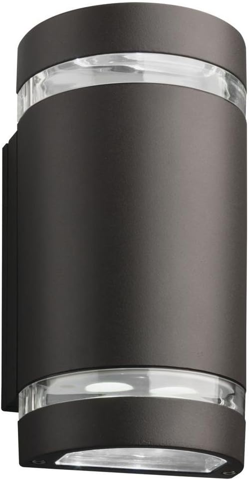 Lithonia Lighting OLLWU P1 40K DDB M6 LED Outdoor Cylinder Up and Down Light, MVOLT 4000K, 9W, Dark Bronze, Downlight