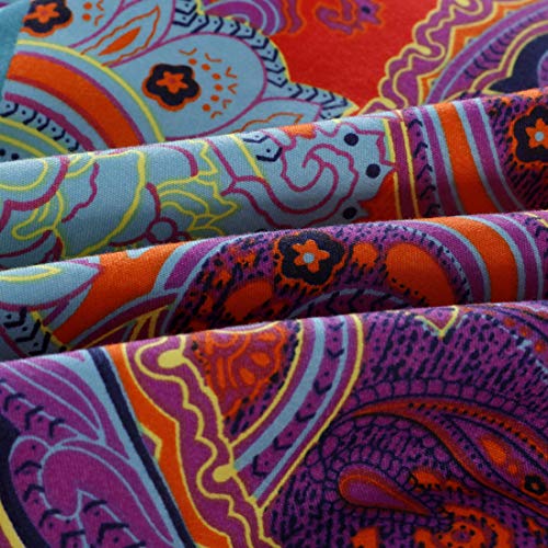 Omela Bettwäsche Boho 135x200 4teilig Exotisch Indisch Design Bohemian Bettbezüge mit Reißverschluss Hohe Qualität… – Bild 4