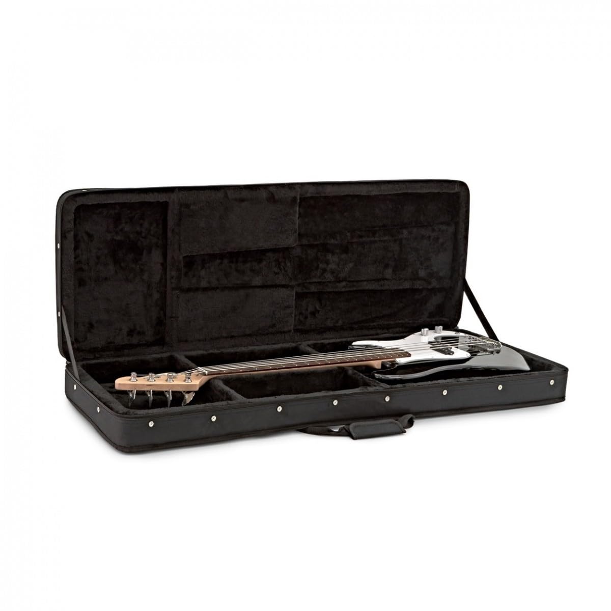gear4music Étui en Mousse pour Guitare Basse Rectangulaire avec Sangles