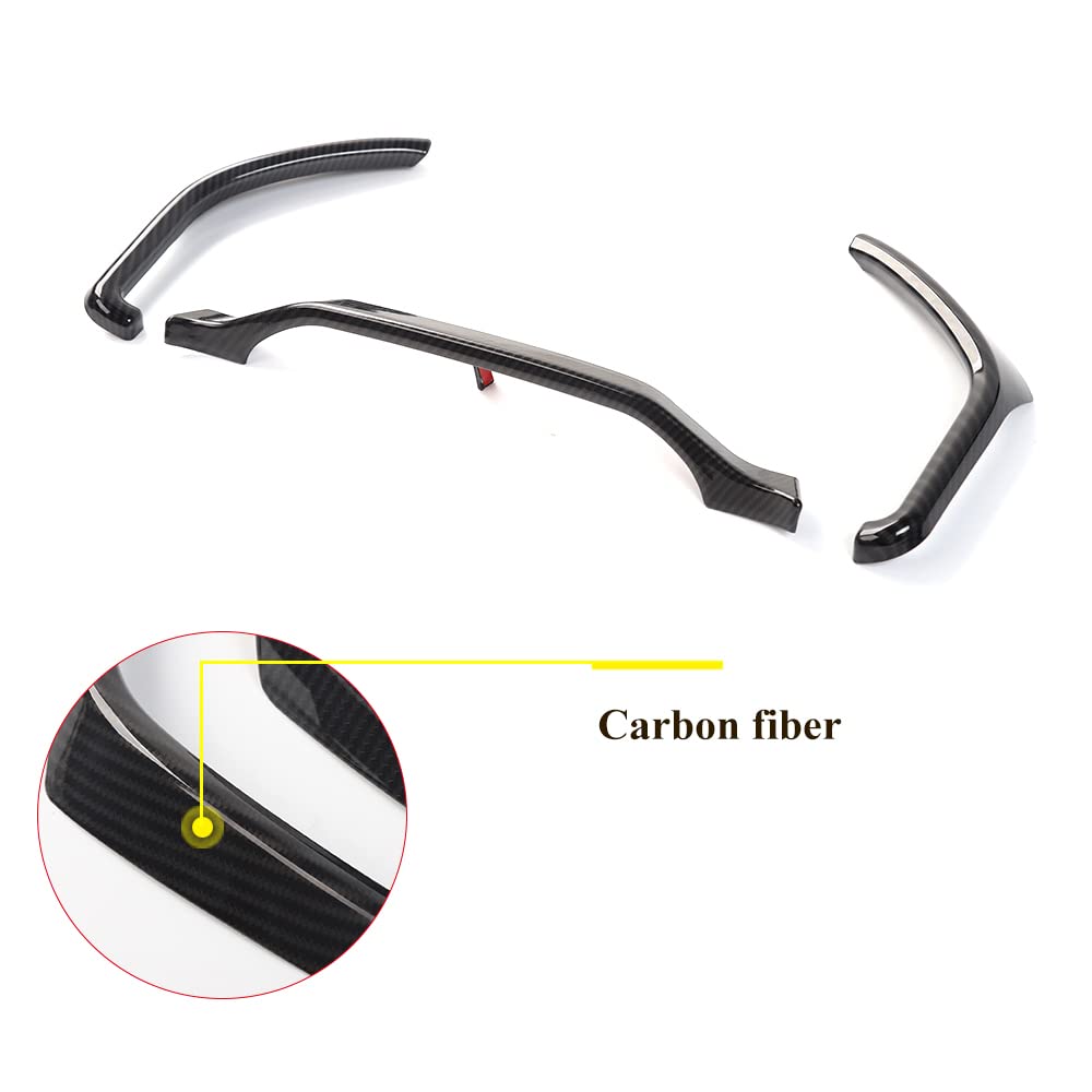 Linskip Dashboard Frame Cover Trim Compatible with 2015-2020 Ford F150 & 2017-2022 F250 F350 Super Duty, for 2018-2021 Ford Expedition, Interior Accessories(Carbon Fiber Black)