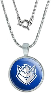 GRAPHICS & MORE Saint Louis University Billiken Logo 0.75" Pendant with Sterling Silver Plated Chain