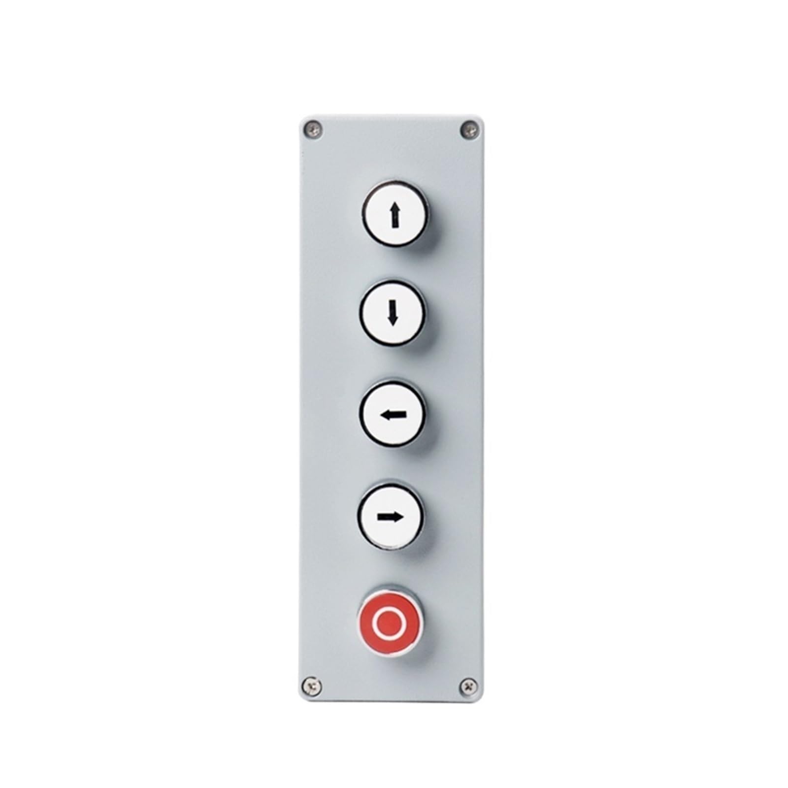 GUMMMY Scatola di controllo a pulsante in metallo fai da te, a prova di esplosione, impermeabile, in scatola, ripristino di emergenza elettrico (4P reset Rotary Stop)