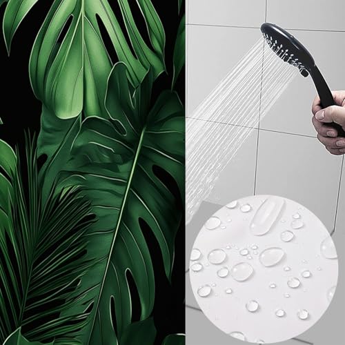 Rideau de douche anti éclaboussures 180x200 polyester lavable