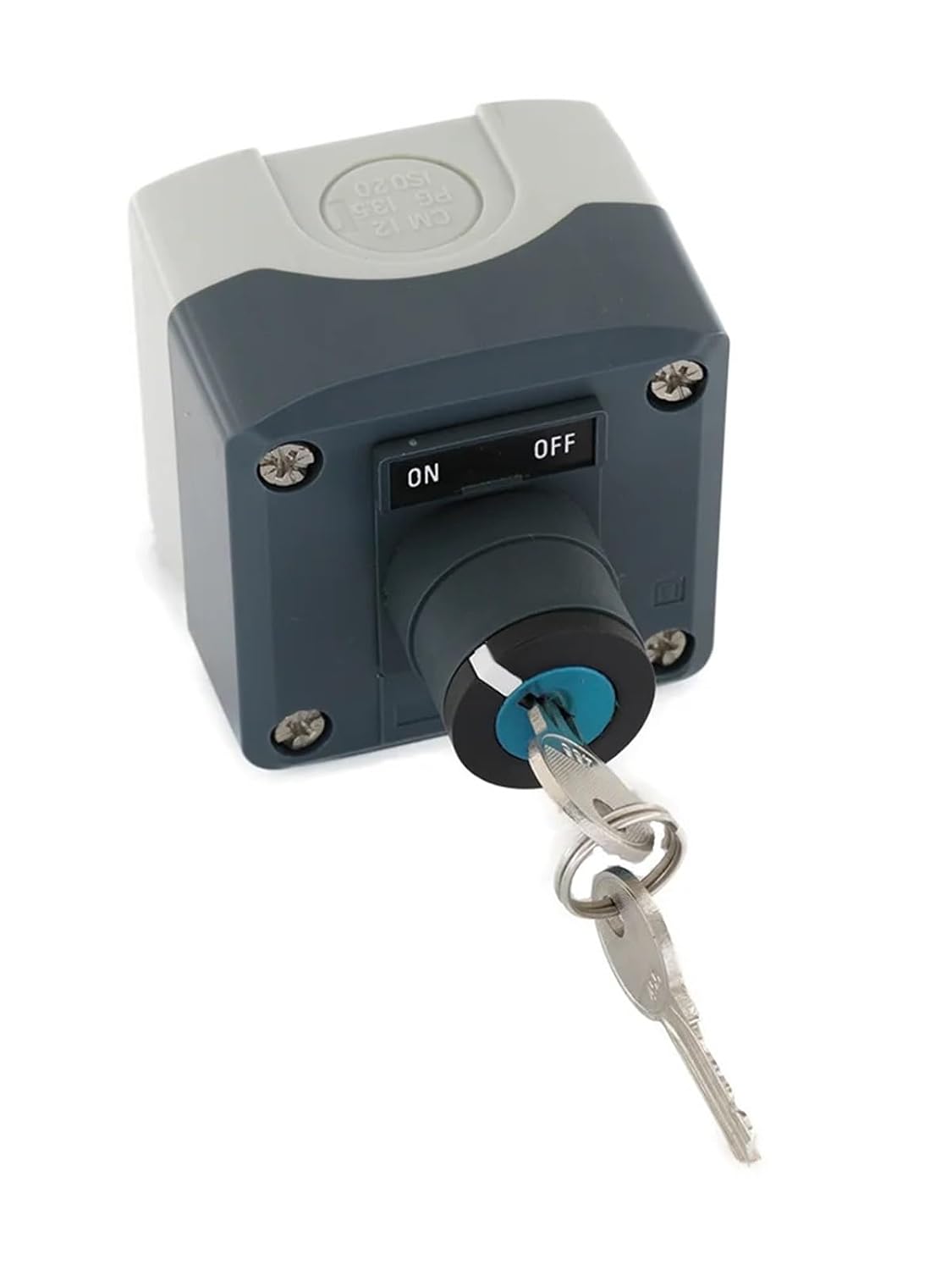 Waterproof Key Control Box Key Switch Station LA68H-D SAL XALD142 IP65(2 Fixed Positions,2NO_Iron Screws_I O II)