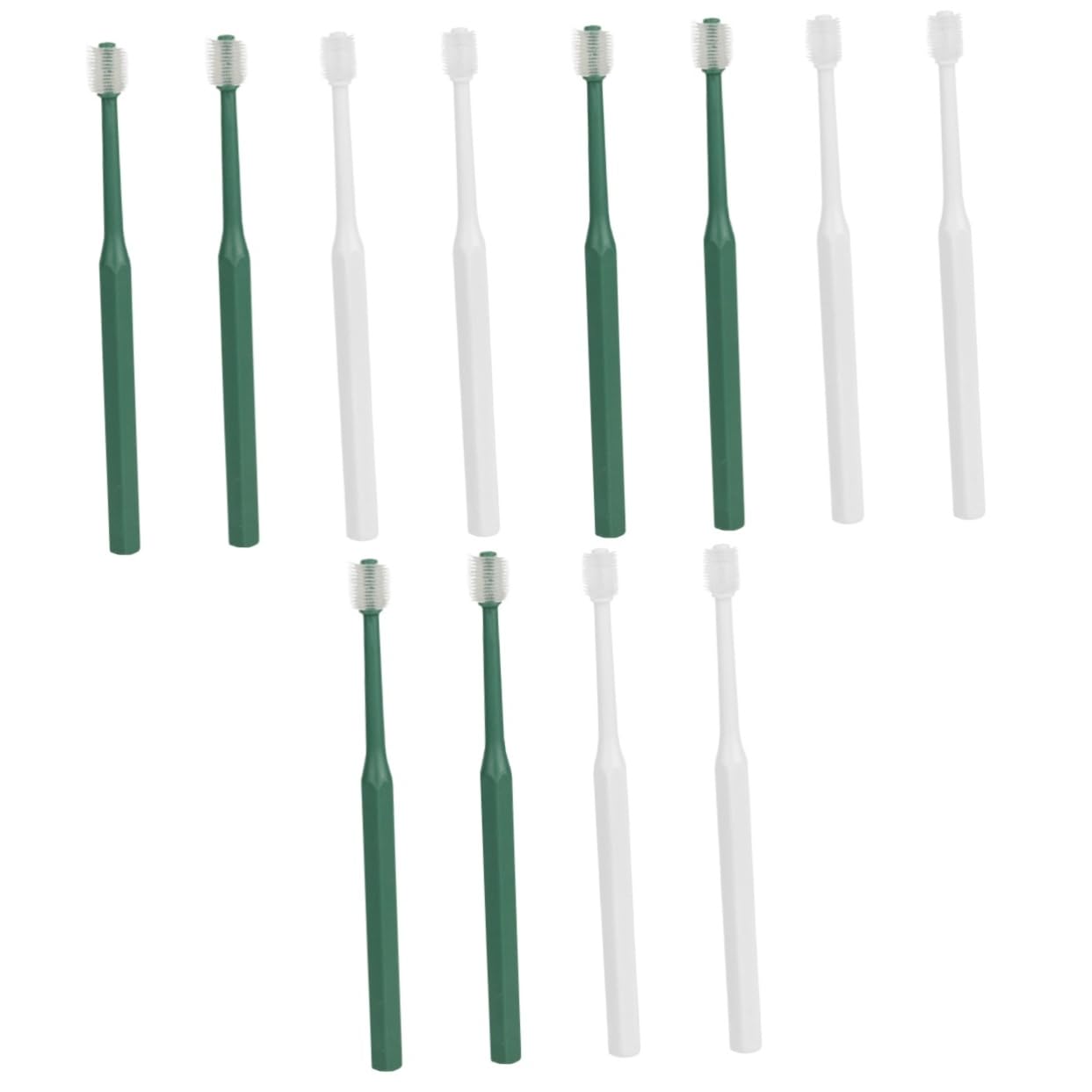Sosoport 12stücke Handle Haustierzahnbürste Mundreinigung Für Katzen Und Hunde Wiederverwendbar Ergonomisches Design Einfache Handhabung Zur Zahnpflege Und Vorbeugung Von Mundgeruch